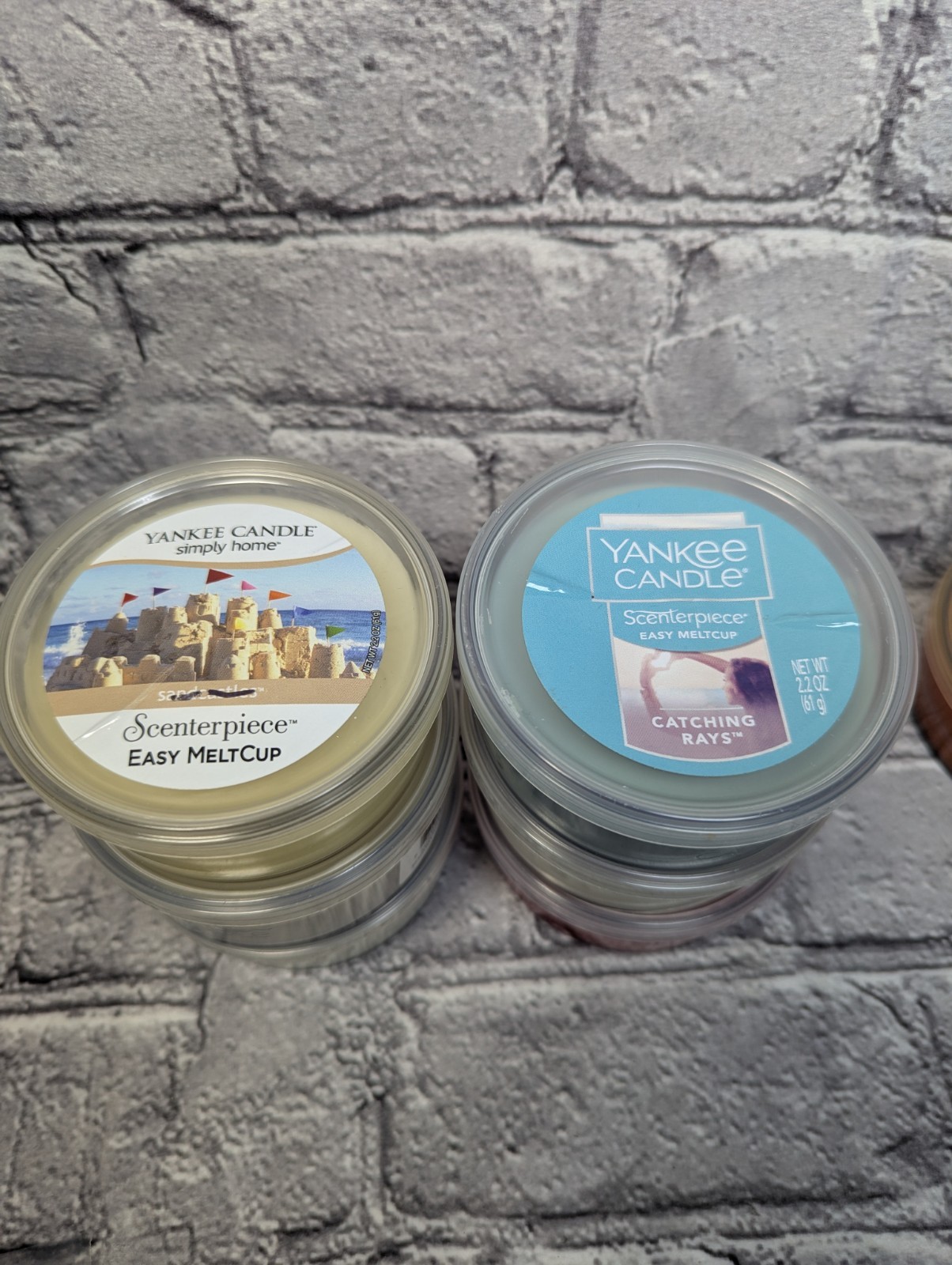 Yankee Candle Scenterpiece Easy Melt Cups Various Scents Lot Of 8
