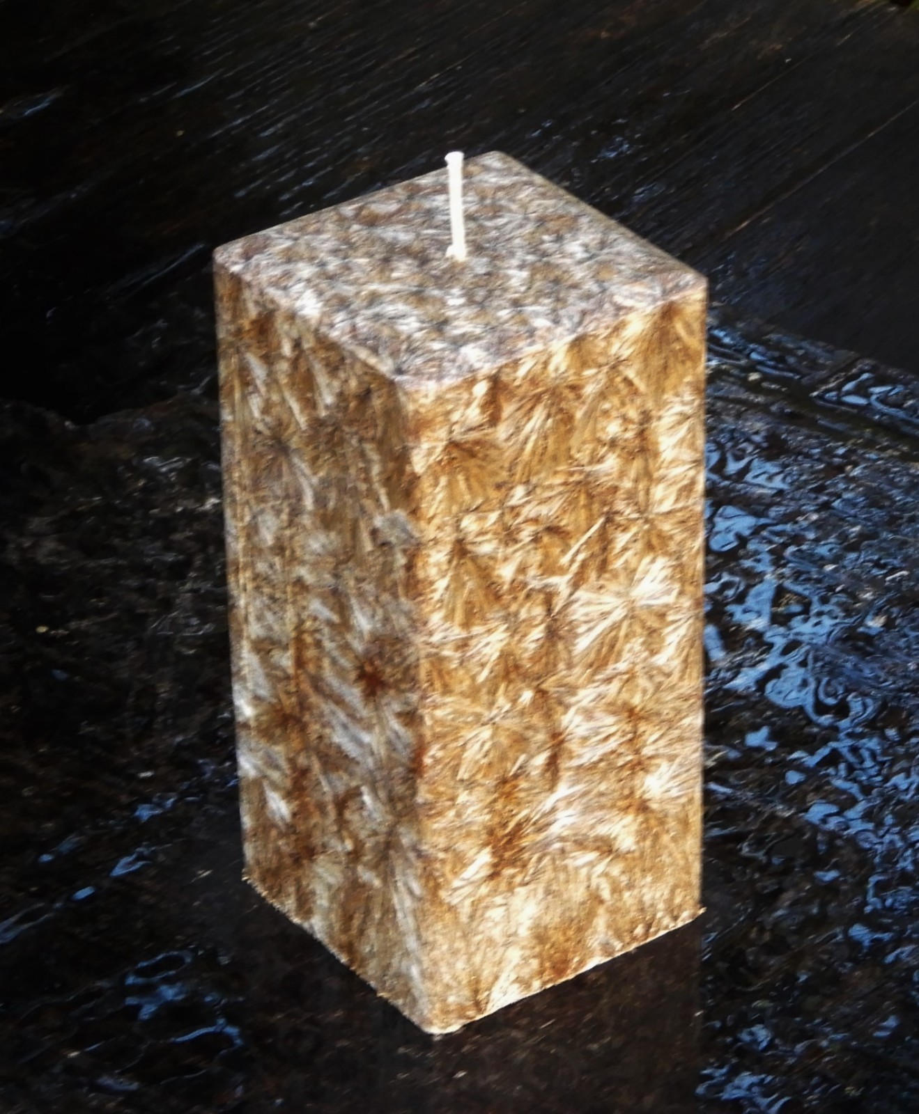 Citronella 1.2kg Square Crystalized Candle Pure Essential Oils Handmade in QLD