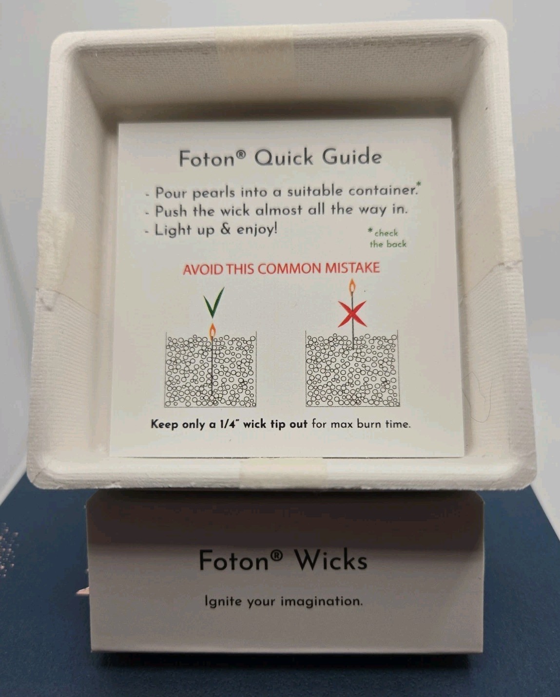 Foton Pearled Candle Sassy Cirtus Citris & Sage w/ 30 Wicks MADE IN USA