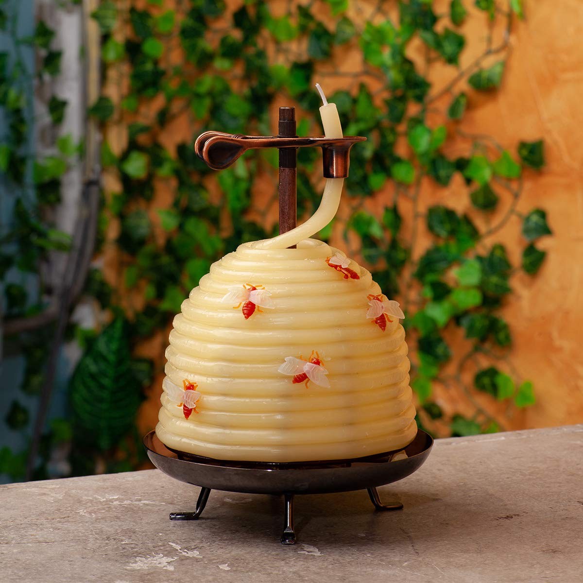 70-Hour Beehive Candle, Eco-Friendly Natural Beeswax with Cotton Wick