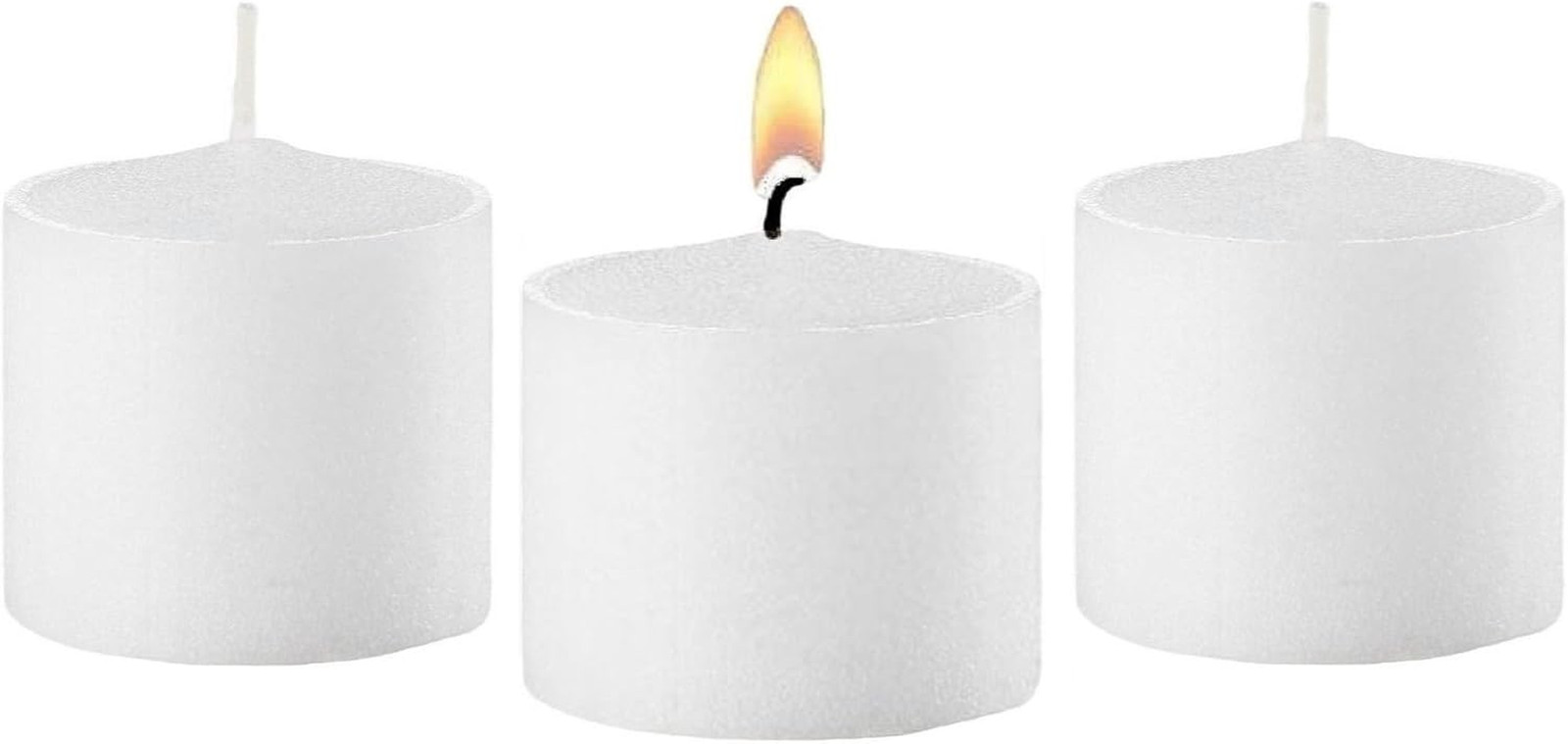 Long 10 Hour Burn Time Unscented Votive Candles – Small Candles for Birthdays, B
