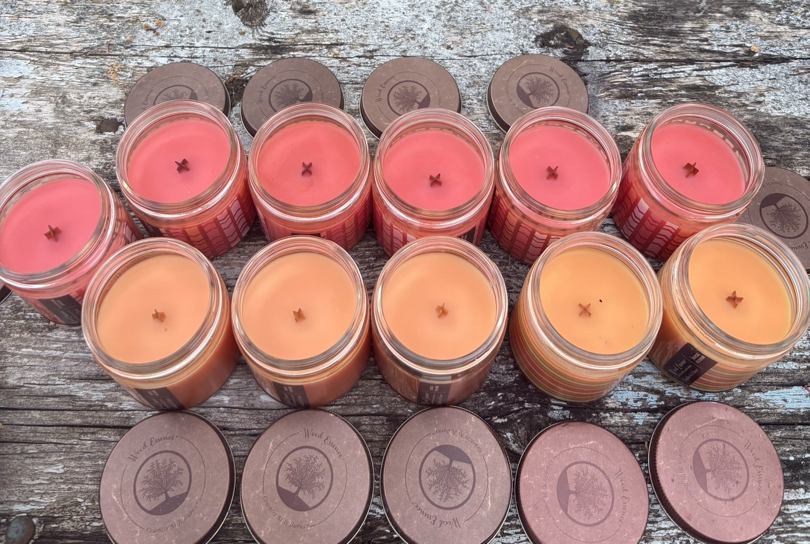 Wood Essence 5.7oz w/ Woodwick Ambiance Candle Bundle of 11 NEW