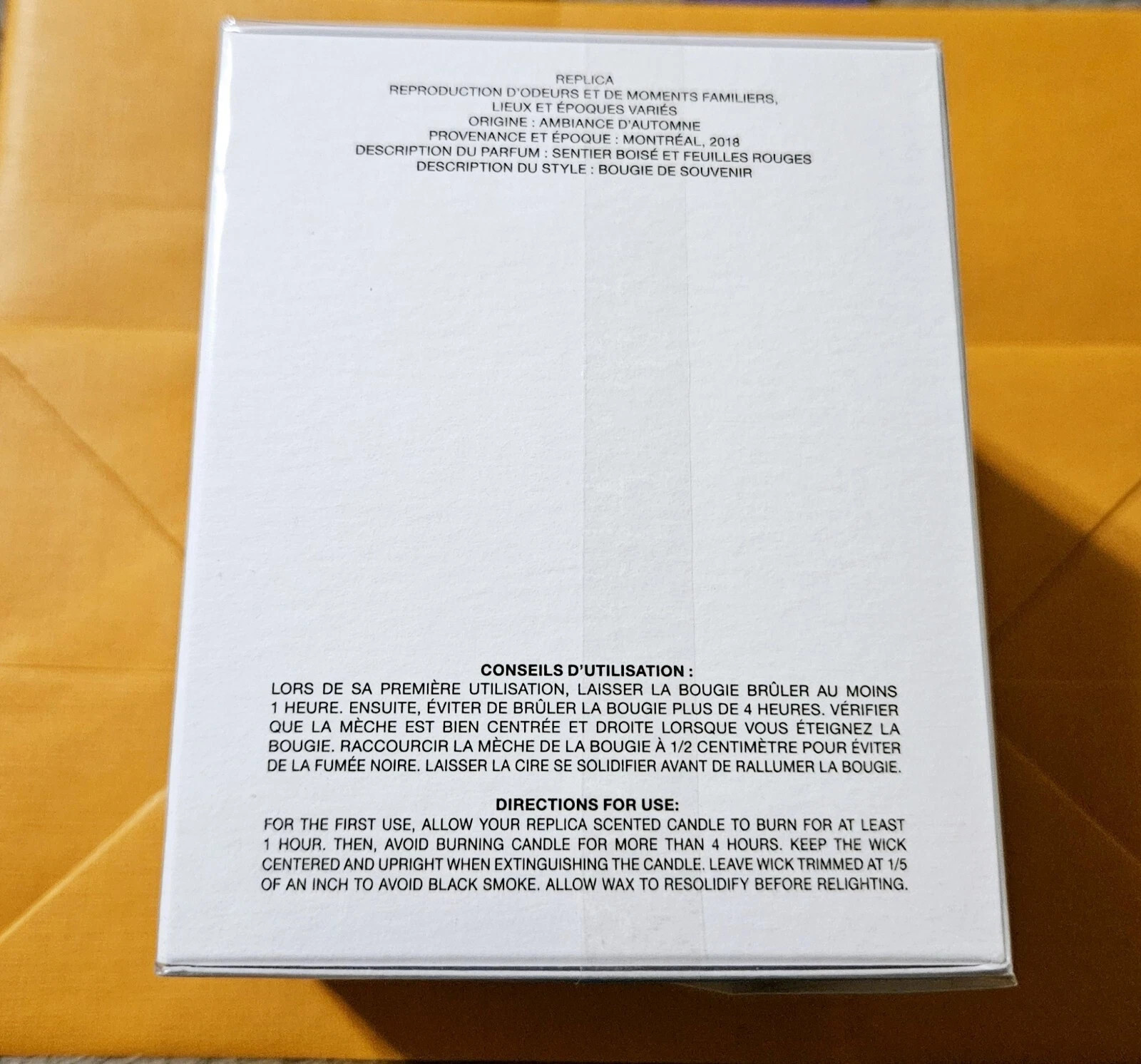 Maison Margiela Replica Autumn Vibes Scented Candle 5.82 OZ / 165 G New sealed