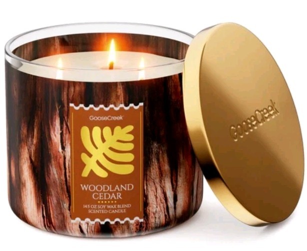 Woodland Cedar Goose Creek Soy Candle 3 Wicks