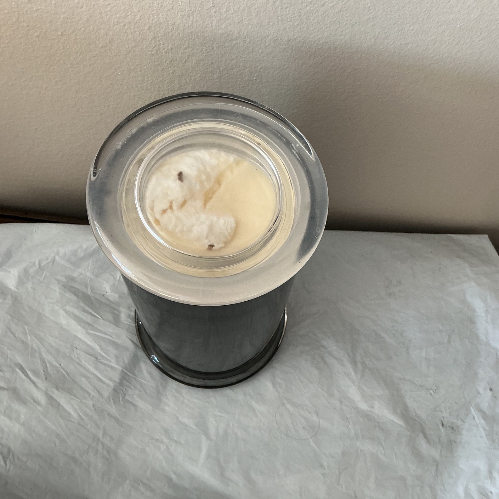 New Kringle Candle Halloween THIRST Large 2-Wick Black Jar 2023 Wood Cognac