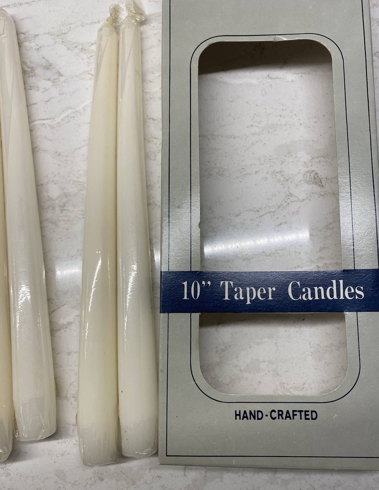 Taper Candle Sets Ivory- 1 Swan’s Honeycomb 9”, 3 Martha Stewart 10”, 2 Generic