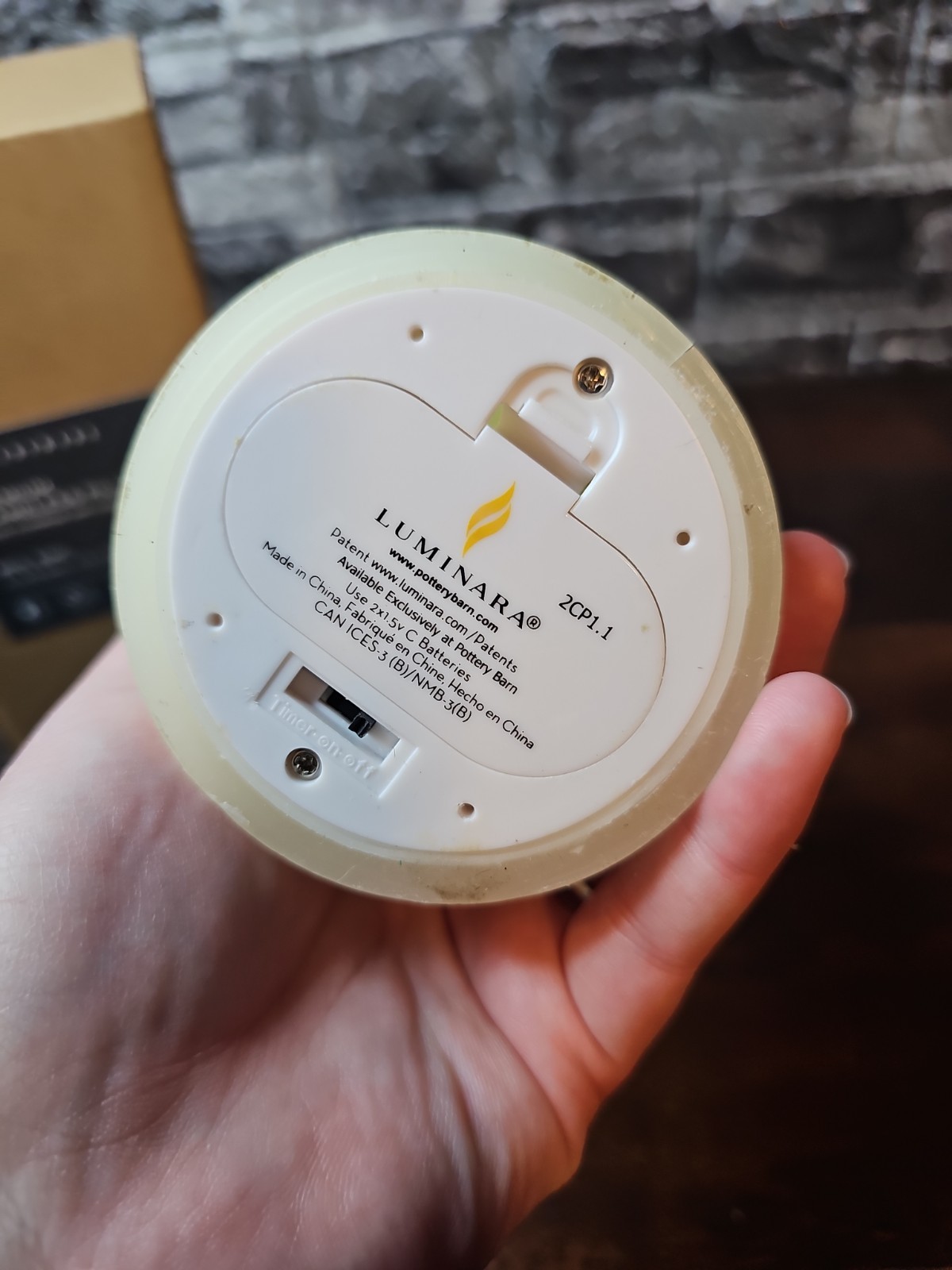 NEW POTTERY BARN PREMIUM FLAMELESS PILLAR CANDLE IVORY 3”X 5.5”. 5 Hr Timer