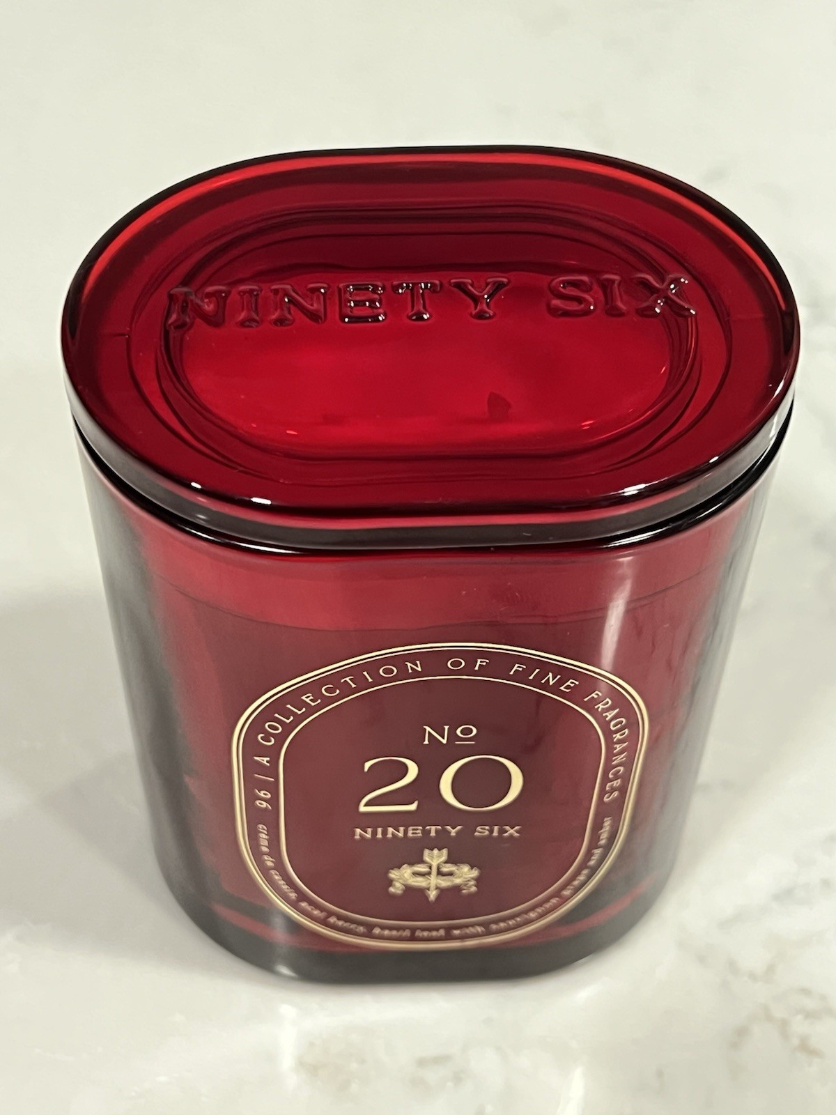 DW Home Ninety Six No. 20 Candle 10.1 oz Luxury Soy Blend | Modern Amber & Musk