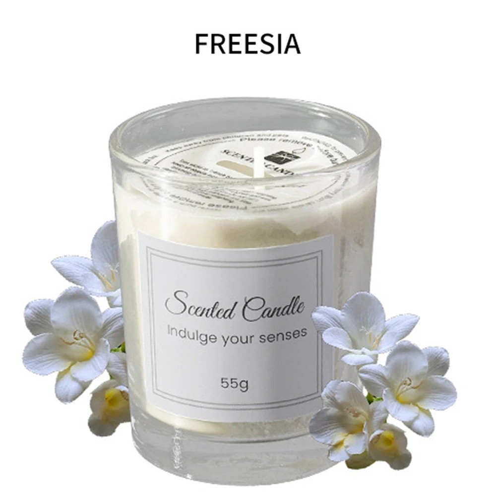 Soy Wax Scented Candle Gift Box Comes With Premium Glass Cup Aromatherapy