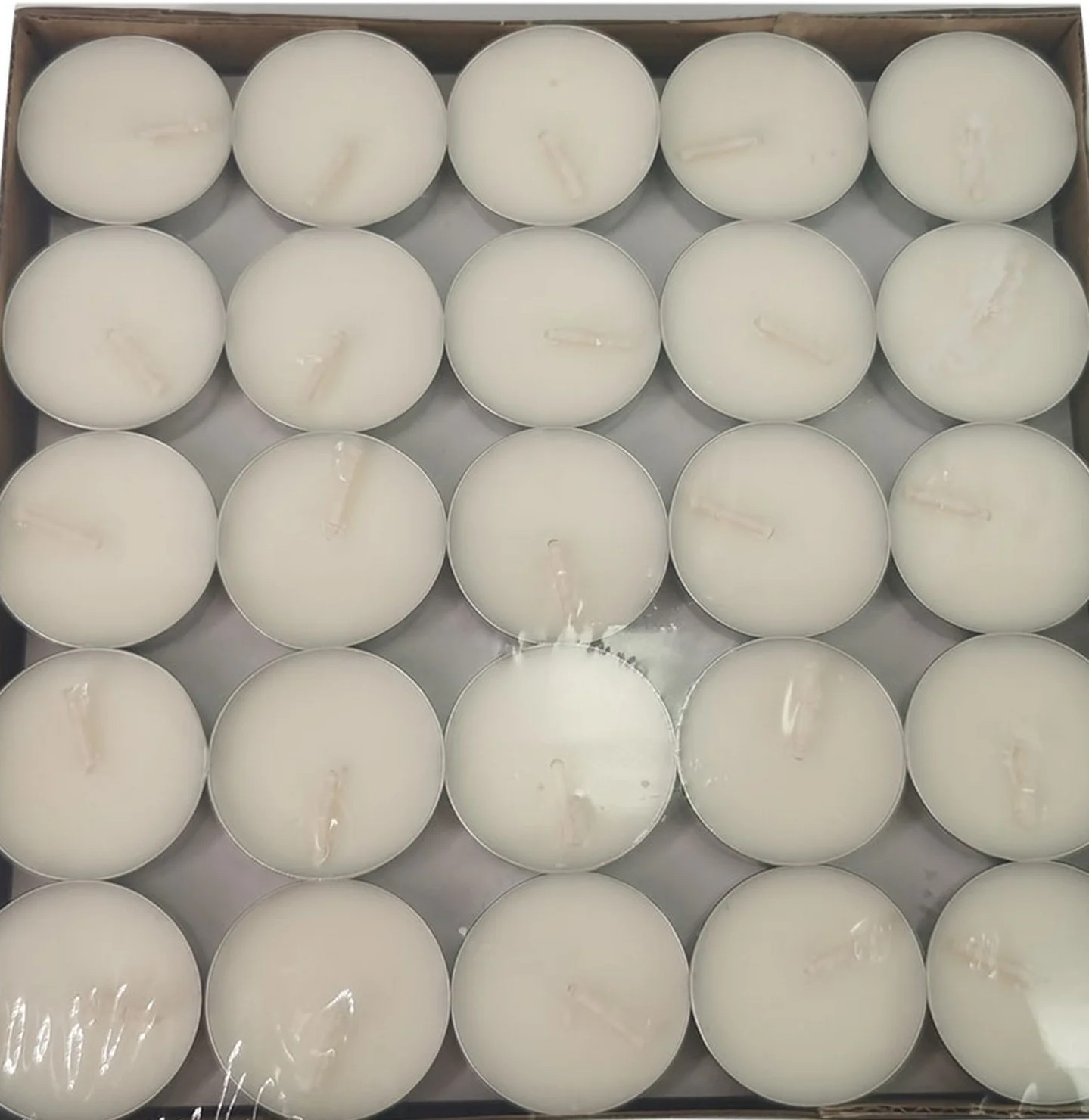 2 Boxes of Amari Tea Light Candles 100 Pack White Unscented New Package WEDDING