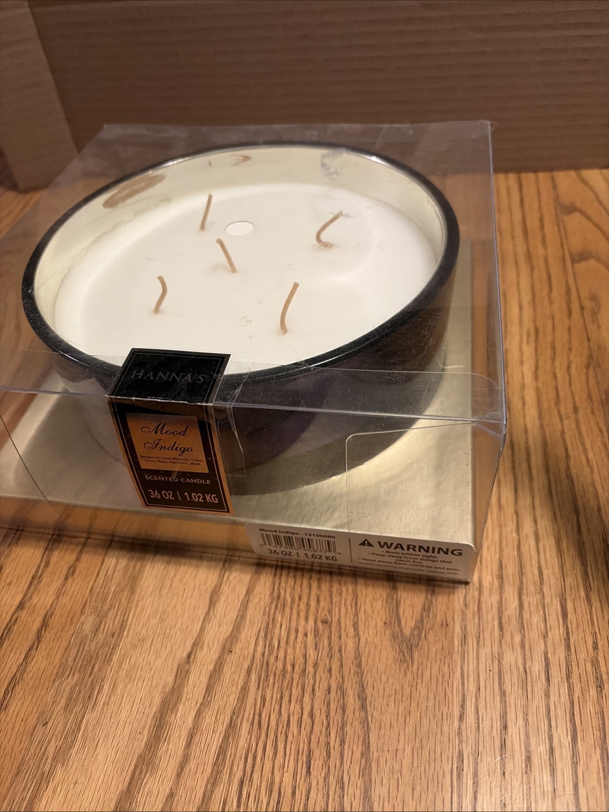 Hanna’s Mood Indigo 5-Wick Luxury Candle 36 oz 1.02 kg Discontinued HTF New