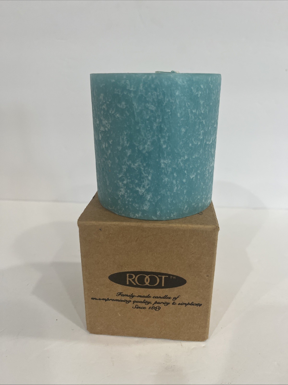 Root Candles 333 Scented Rose Timberline Pillar Candle , 3 x 3-Inch Light Blue