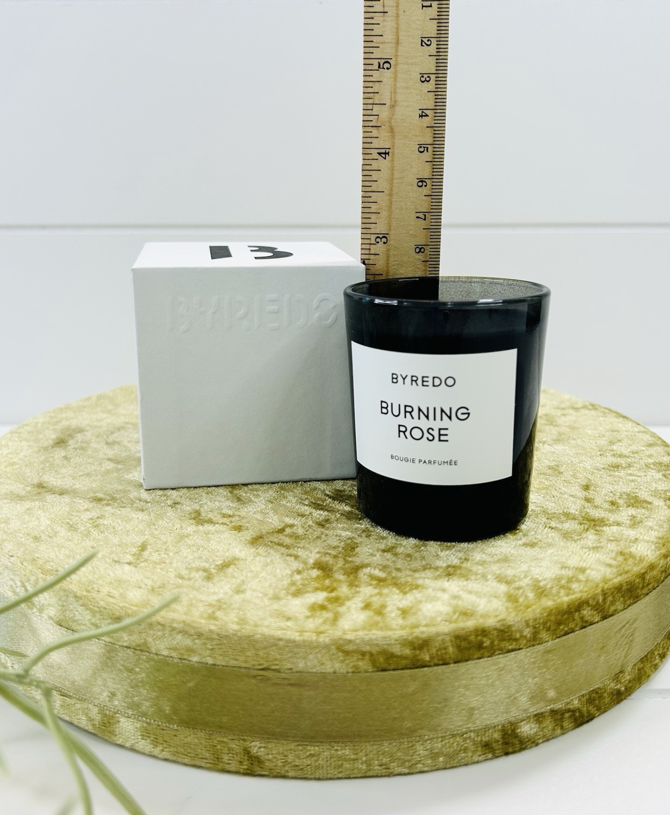 Byredo Candle Burning Rose Mini 2.4 Oz/ 70G Black Jar Open Box Bougie Parfumee
