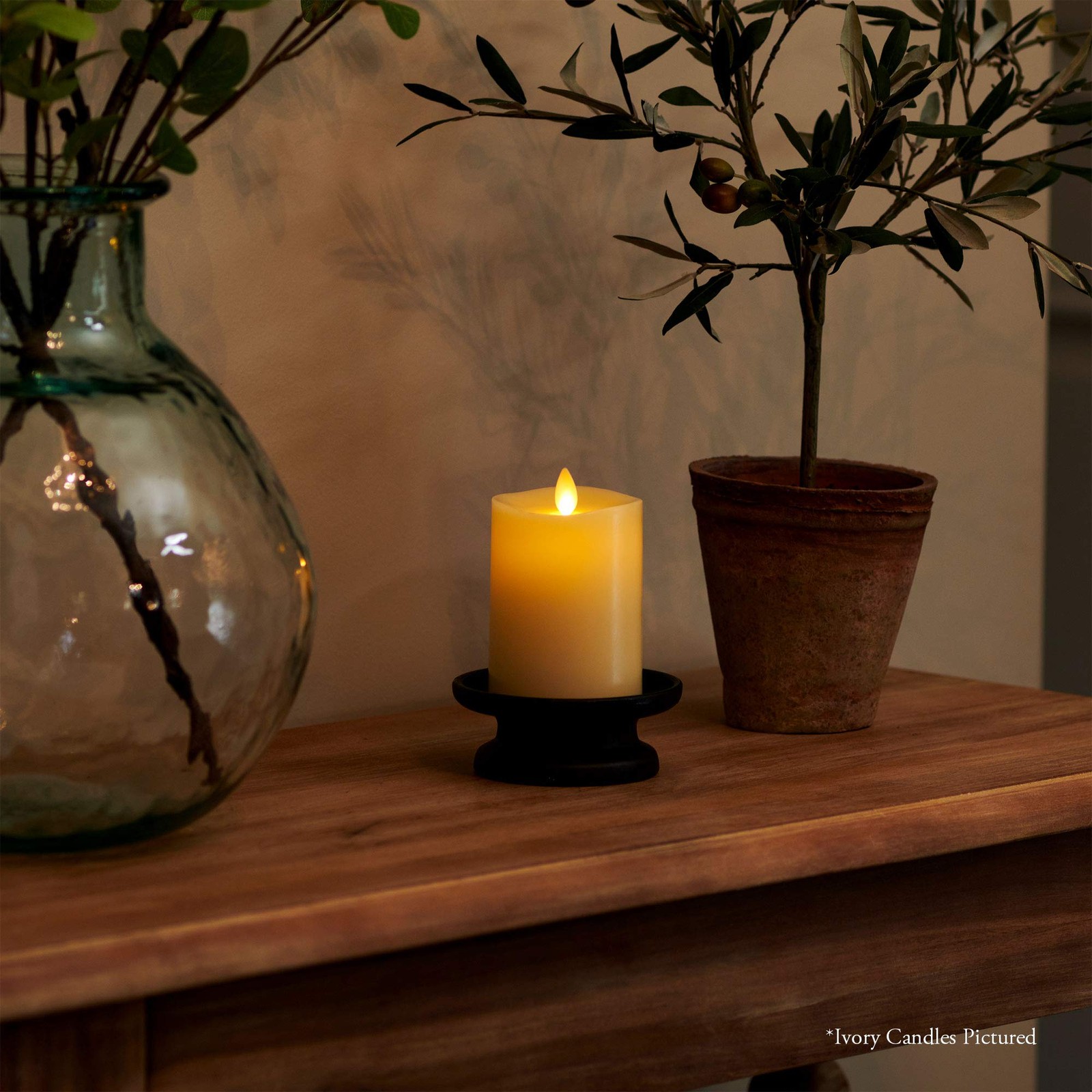 Luminara Flameless Pillar Candle, Small (4.5 inches, Unscented)