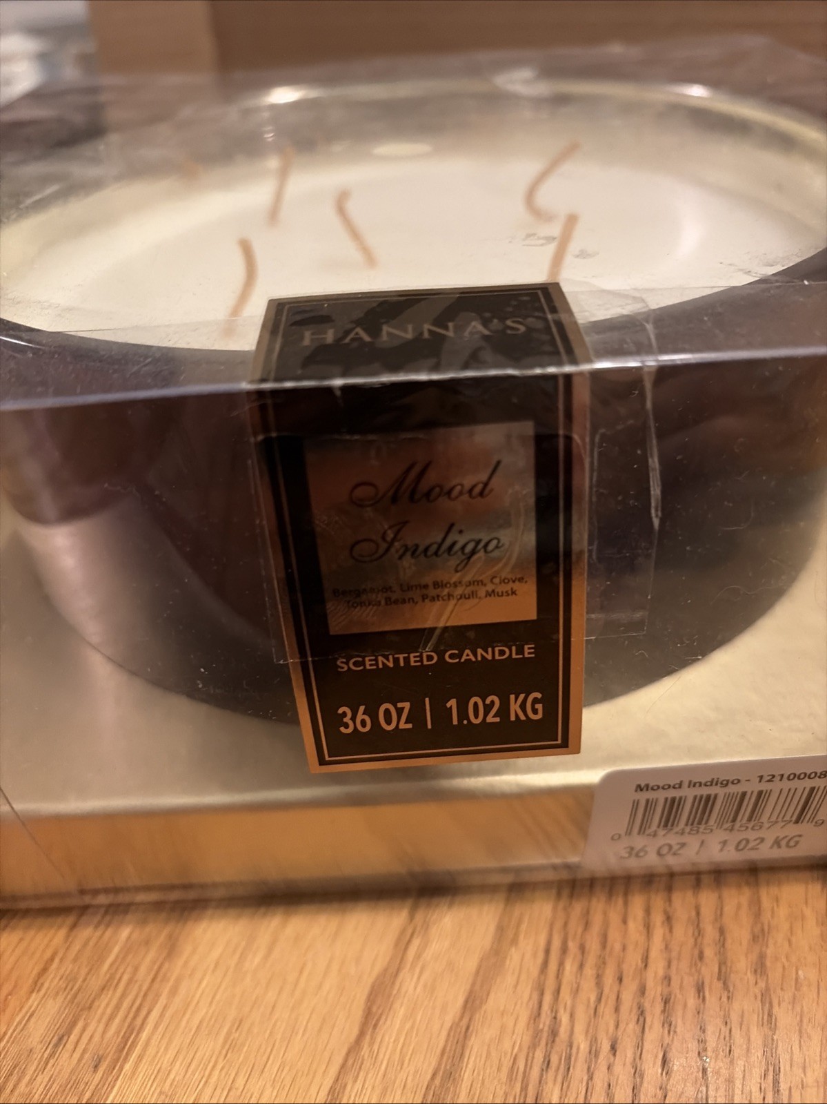 Hanna’s Mood Indigo 5-Wick Luxury Candle 36 oz 1.02 kg Discontinued HTF New