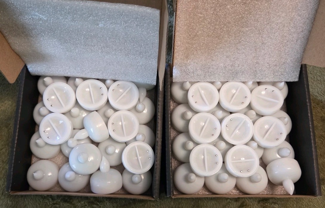 2 Pack (48pc) Homemory Flameless Floating Candles 24pk White Waterproof Mini