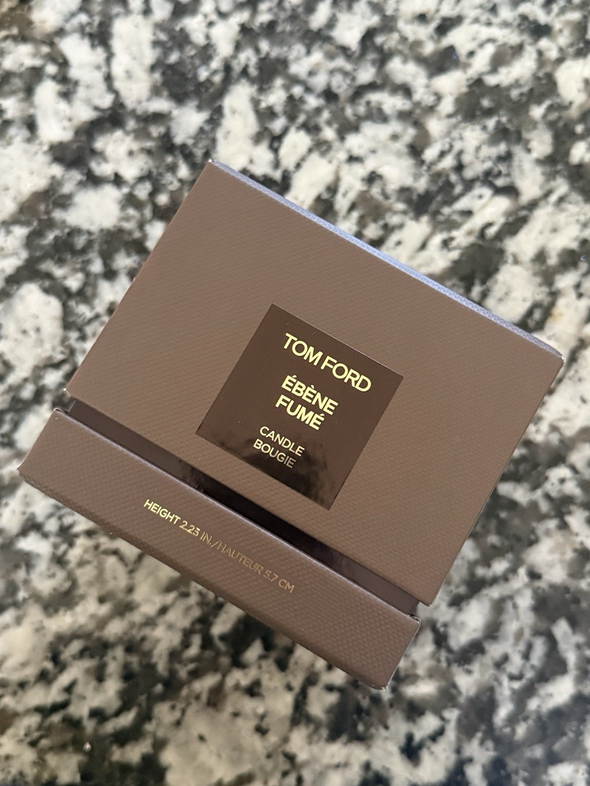 Tom Ford Ebene Fume Home Perfume Candle Bougie, Height 2.25 In, New in Box