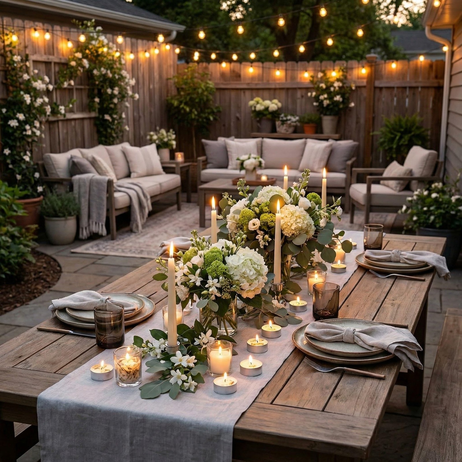 Citronella Scented Tealight Candles Outdoor, 64 Pack – 4-Hour White Tea Lights