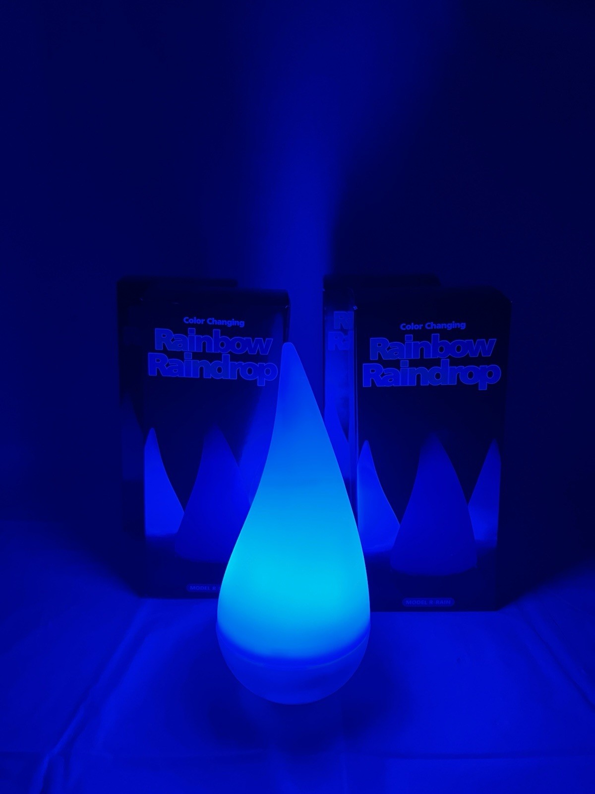 Multi Color Changing Rainbow Raindrop Light Tabletop, Party, Floats Lot Of 4
