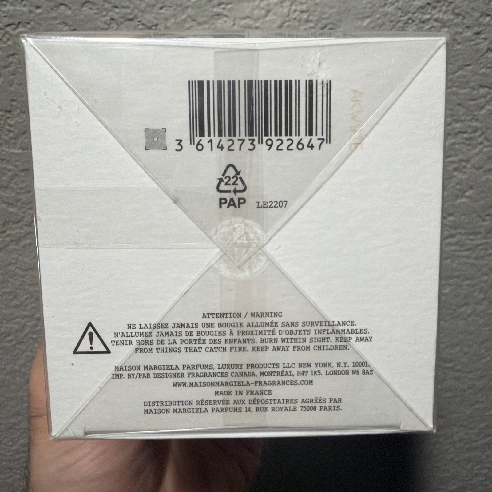 Maison Margiela Replica When the Rain Stops Scented Candle Fresh Rain 5.82oz NEW