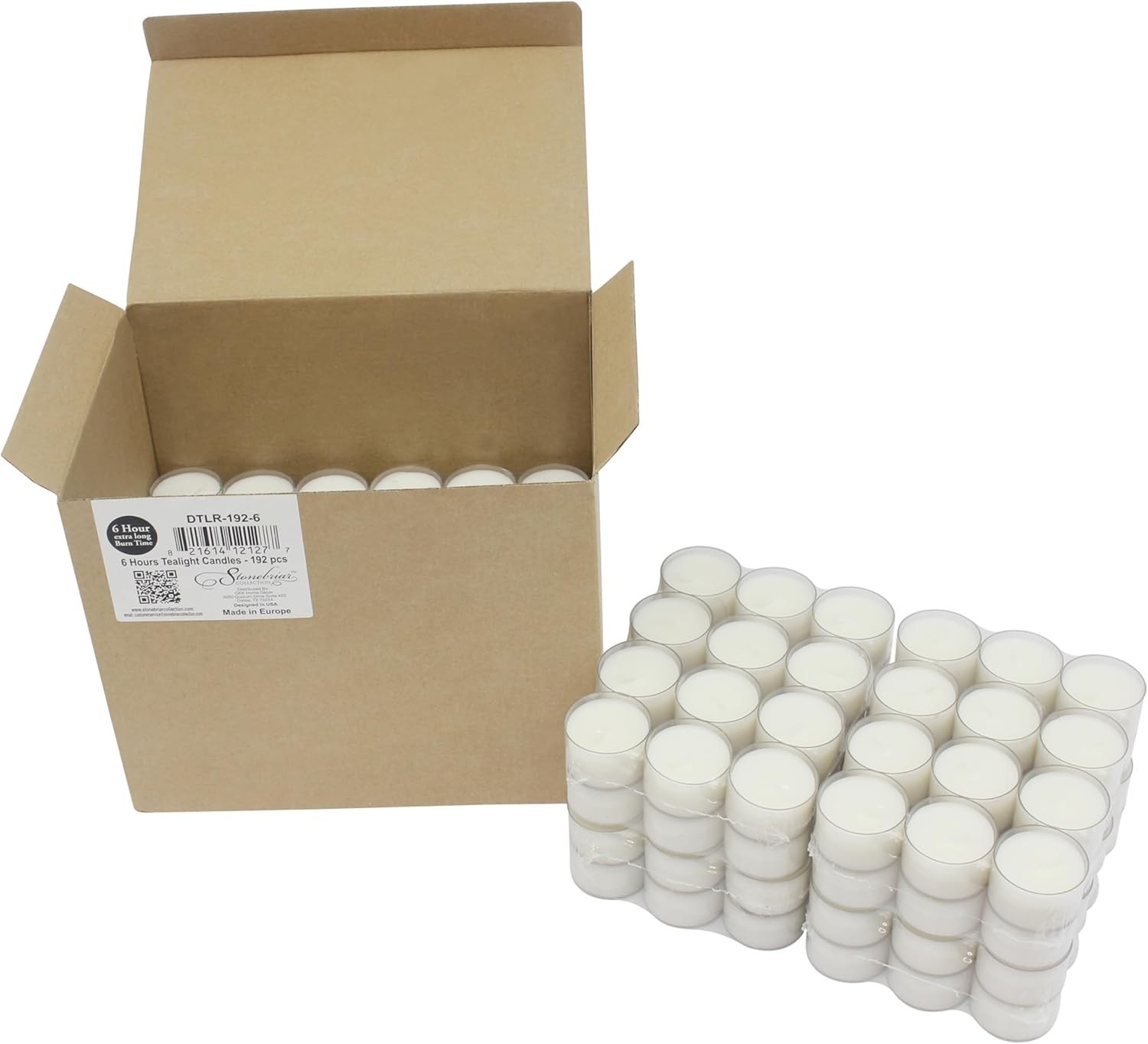 Elegant Bulk 24 Pack Unscented Long Burning Tea Light Candles – 6 to 7 Hour Burn