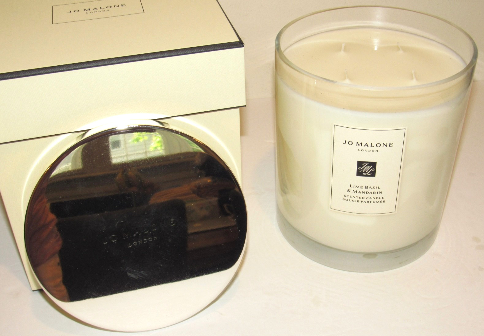 Jo Malone Lime Basil & Mandarin Scented Luxury Candle 4 Wick 5 Inch JUMBO 2100 g
