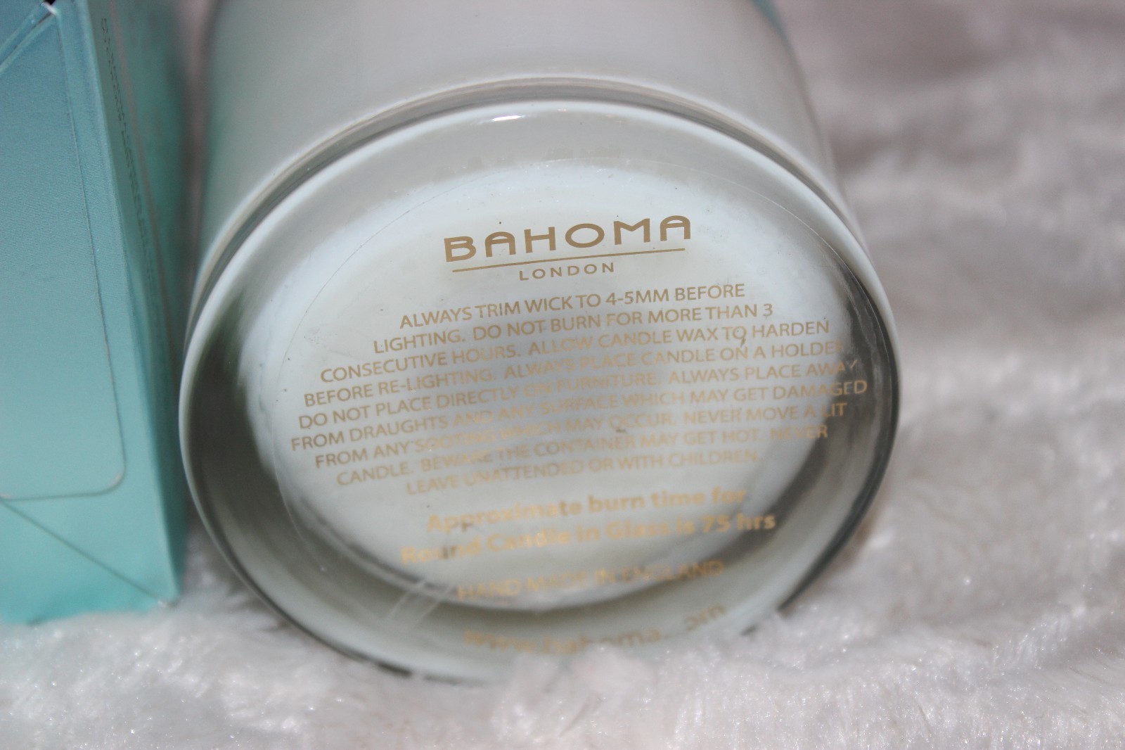BAHOMA London Eau de Mer Ambiance Spa Candle 7.75 oz 220 g 75 hrs NEW NIB Nice $