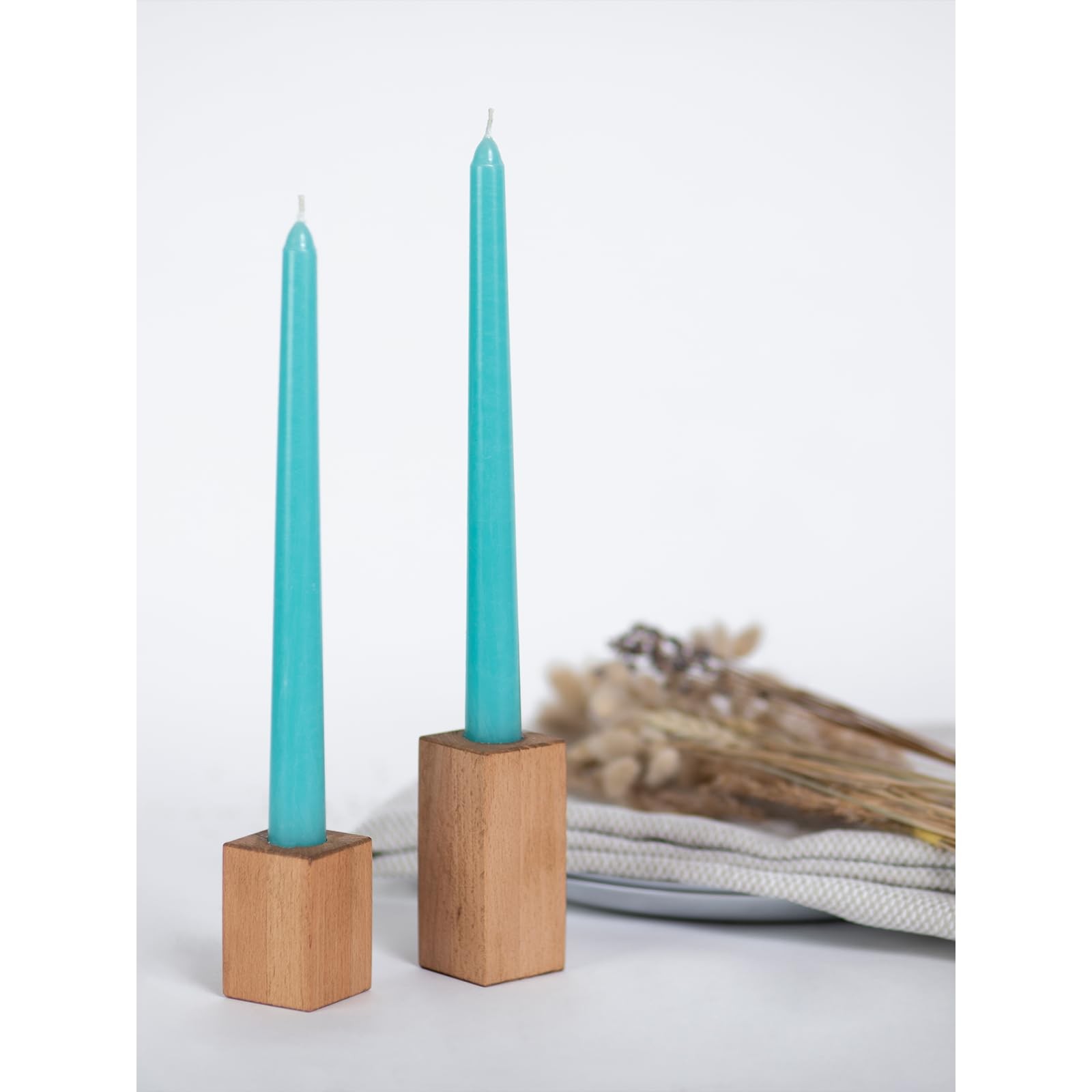 8 inch Taper Candles – Set of 12 – Dripless – Long Burning – Perfect for Dinn…