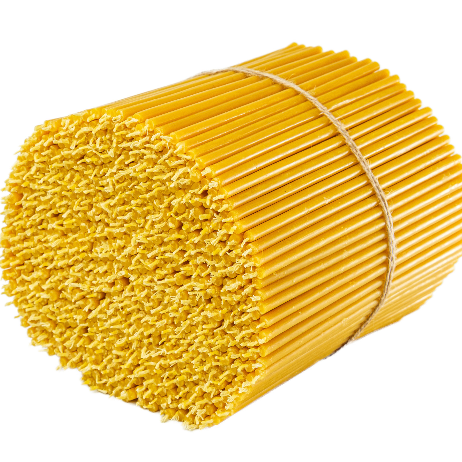 Pure Beeswax Candles 6.3″ Thin Taper 0.2″ Church Orthodox Bulk 200 Pack