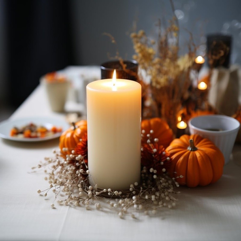 Unscented Pillar Candles Set 12 Clean Burning Dripless Long Lasting Home Decor
