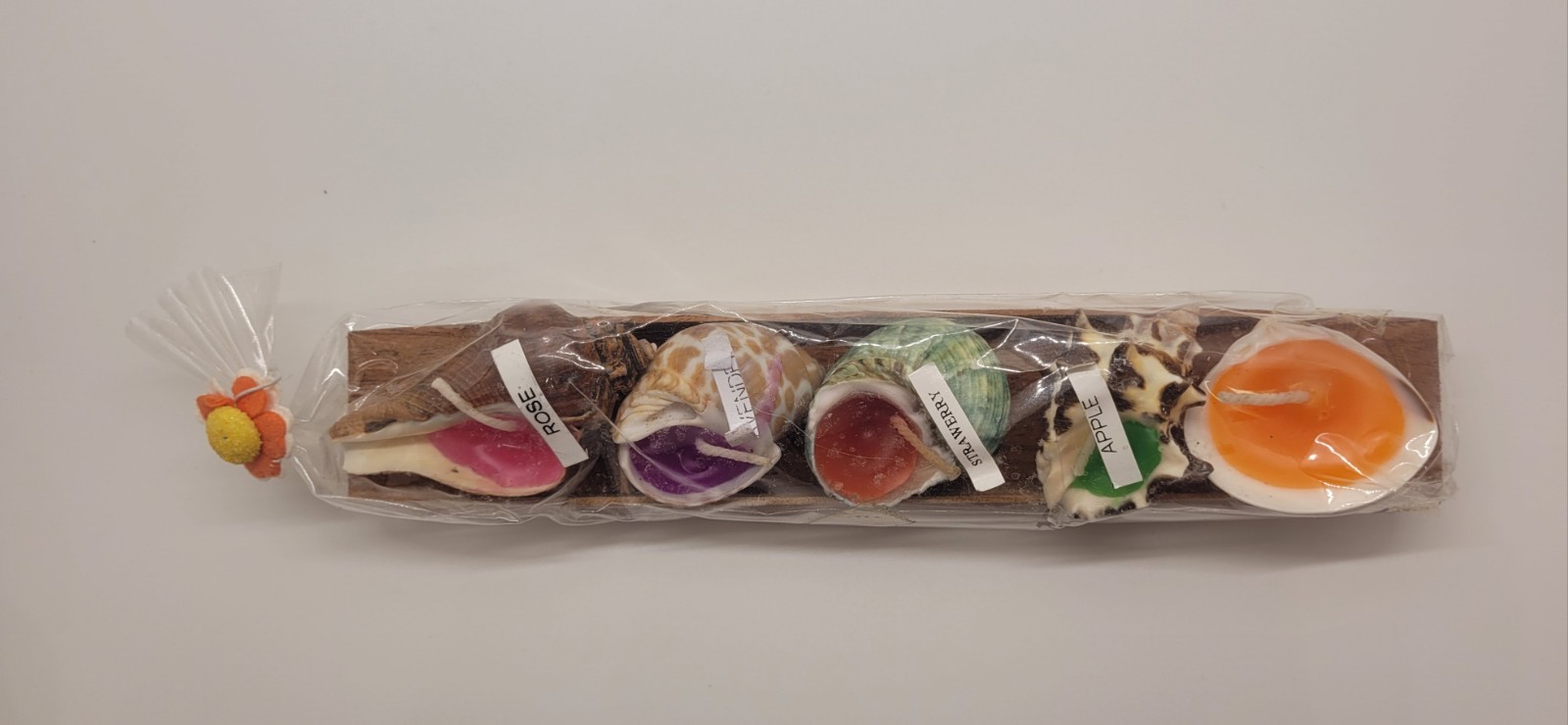 Assorted Scented Decorative Wax Candle Set, 4-Pack, Multicolor, Flowers
