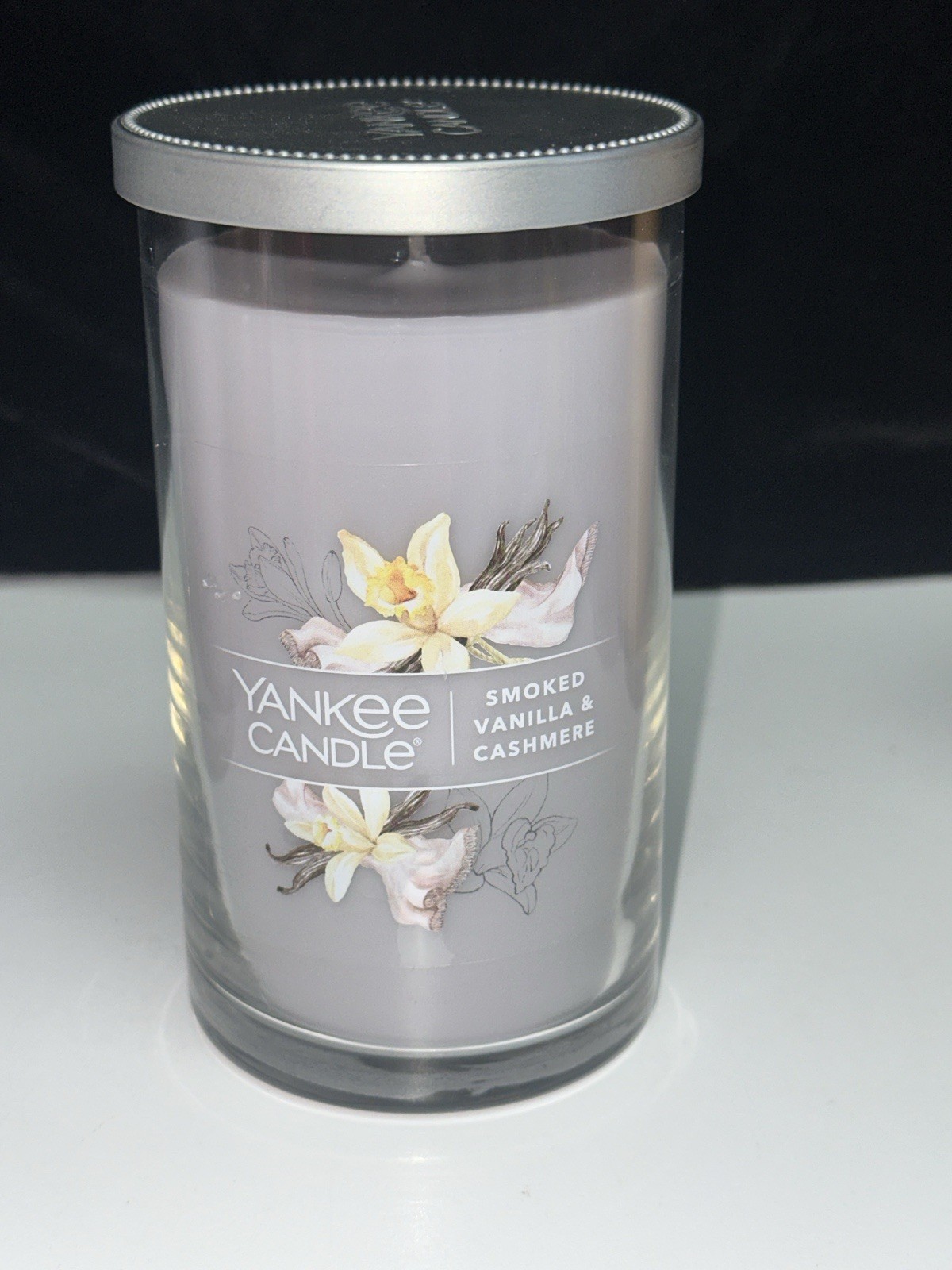 LOT OF 2-NEW-Yankee Candle SMOKED VANILLA & CASHMERE Large 14.25oz