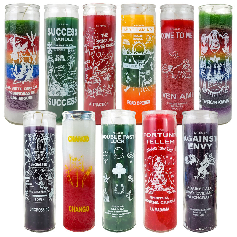 7 Day Candle – 100% Parrafin Wax 120hr Burn Time Cotton Wicks YOU CHOOSE DESIGN