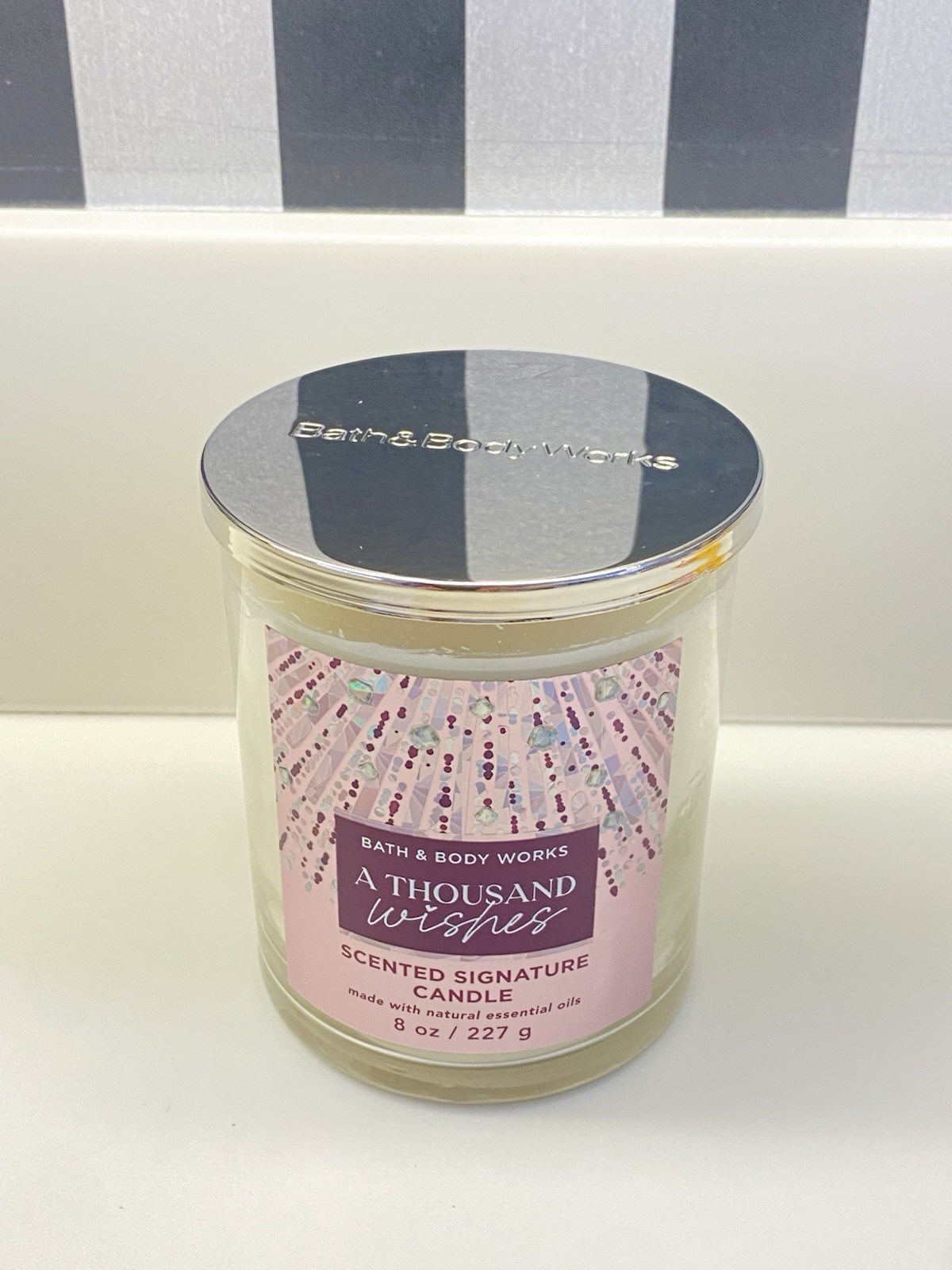 Bath & Body Works A THOUSAND WISHES 8 oz Signature Scented Candle