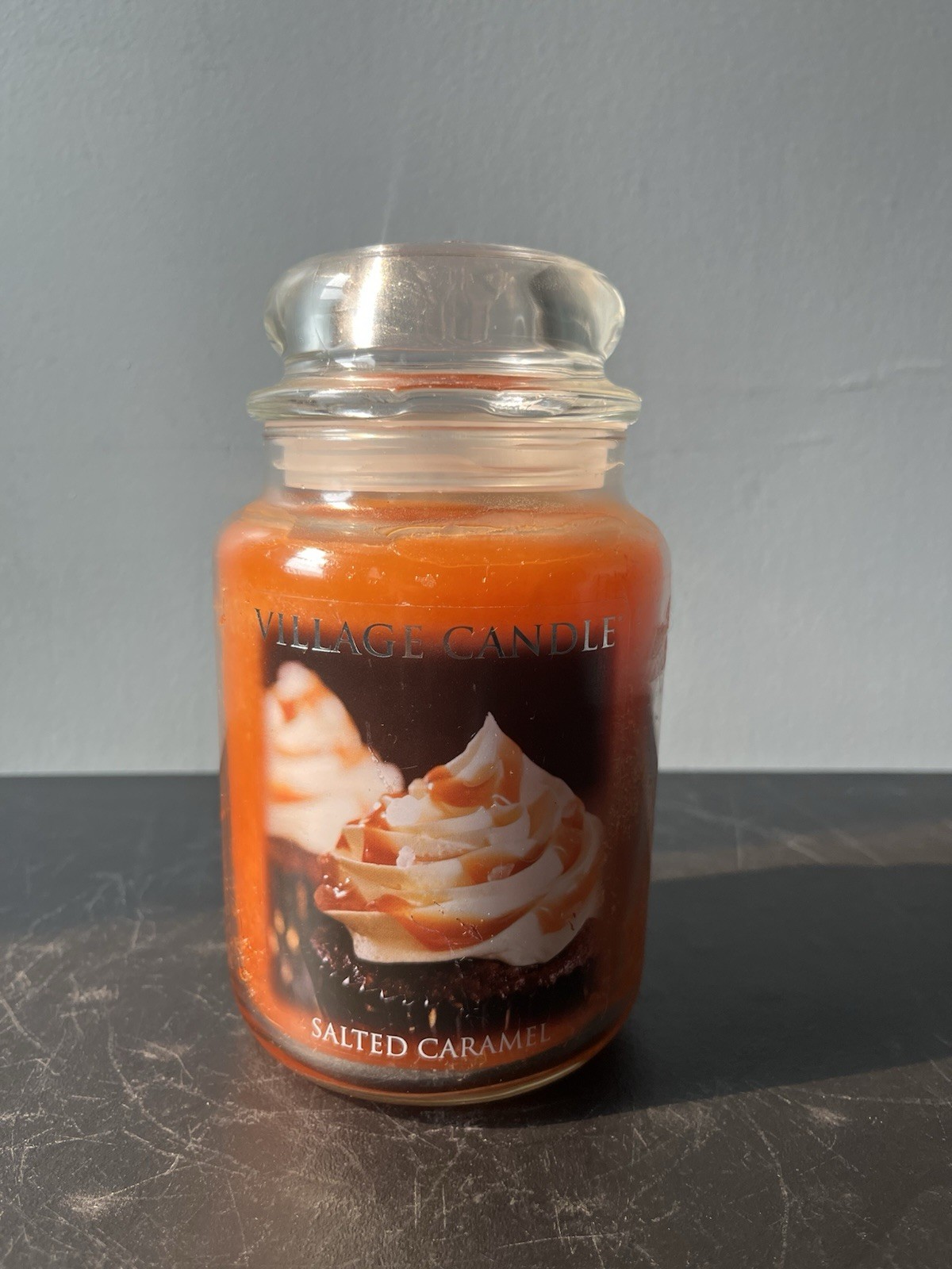 NEW Village Candle Salted Caramel Classic Candle DISCONTINUED RARE