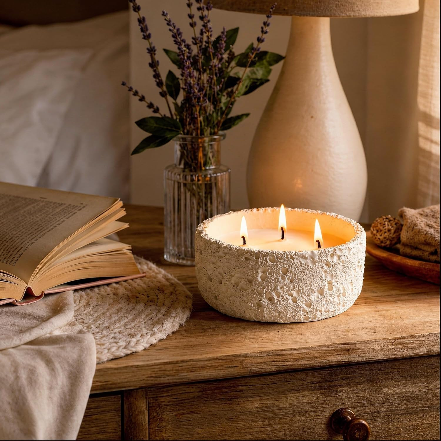 20Oz Large Scented Candle – Vanilla Dreamscape, 3 Wick Non Toxic Soy Candles for