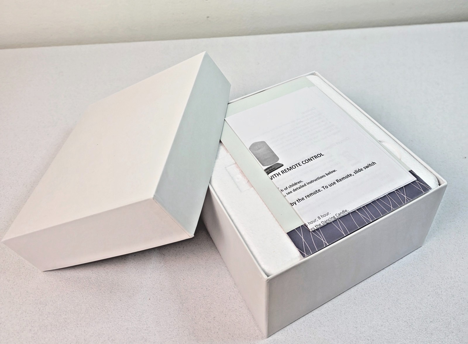 UNMATCHED Real Wax Flameless LED Pillar Candle 2-Piece Set w/Remote New In Box