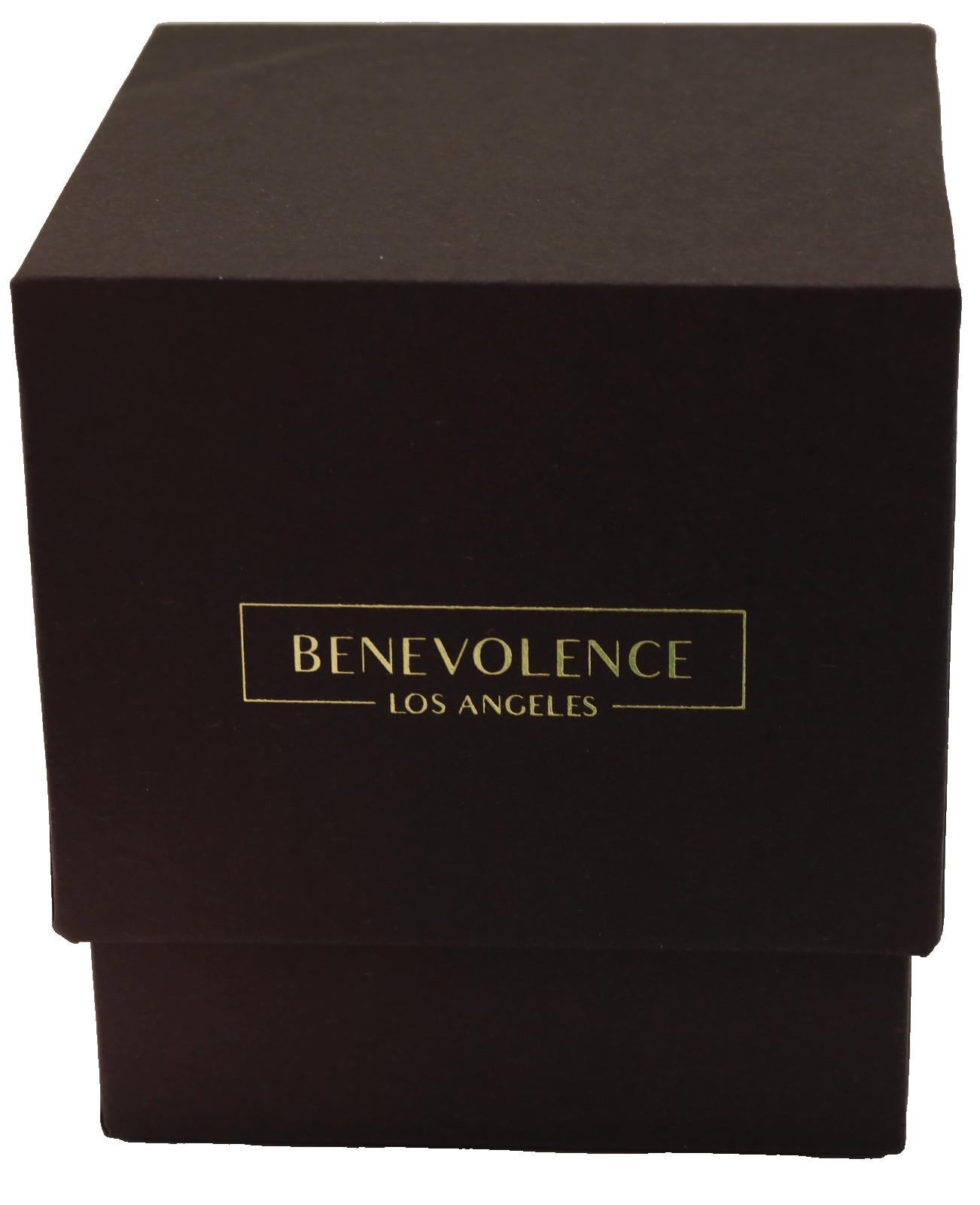 Benevolence Los Angeles Rose & Sandalwood Soy Candle 220g NIB Matte Black