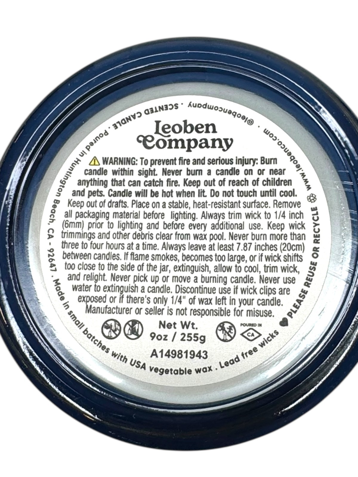 Leoben Company Night Out Vegan Soy Wax Blend Candle, 9 Oz