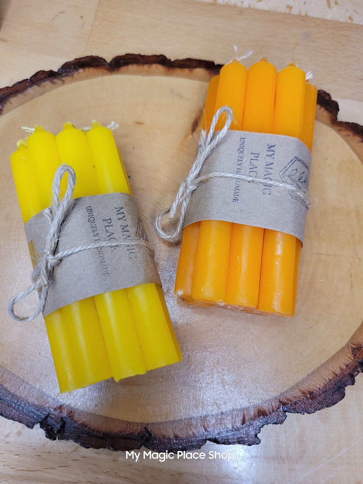 Packs of 10 colored spell candles, 4” chime candles for spells, ritual candle
