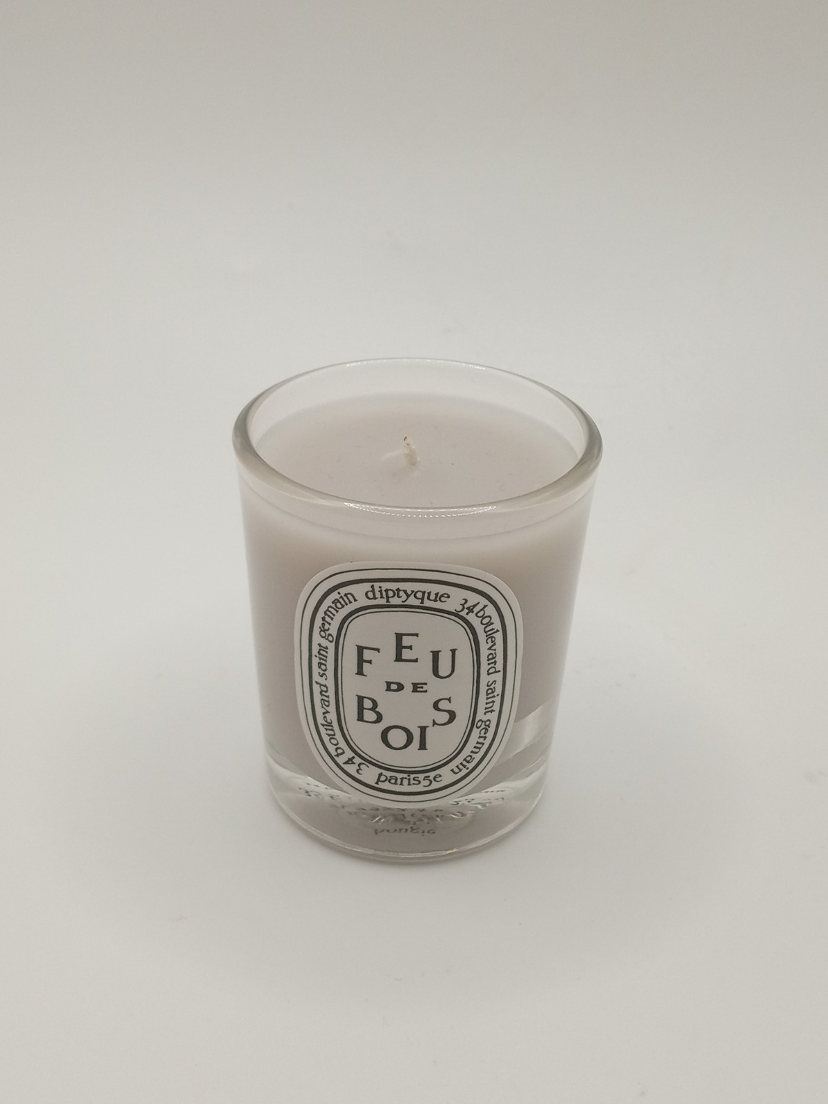 diptyque Feu de Bois Scented Candle Wood Fire 35g 1.23 oz White Wax