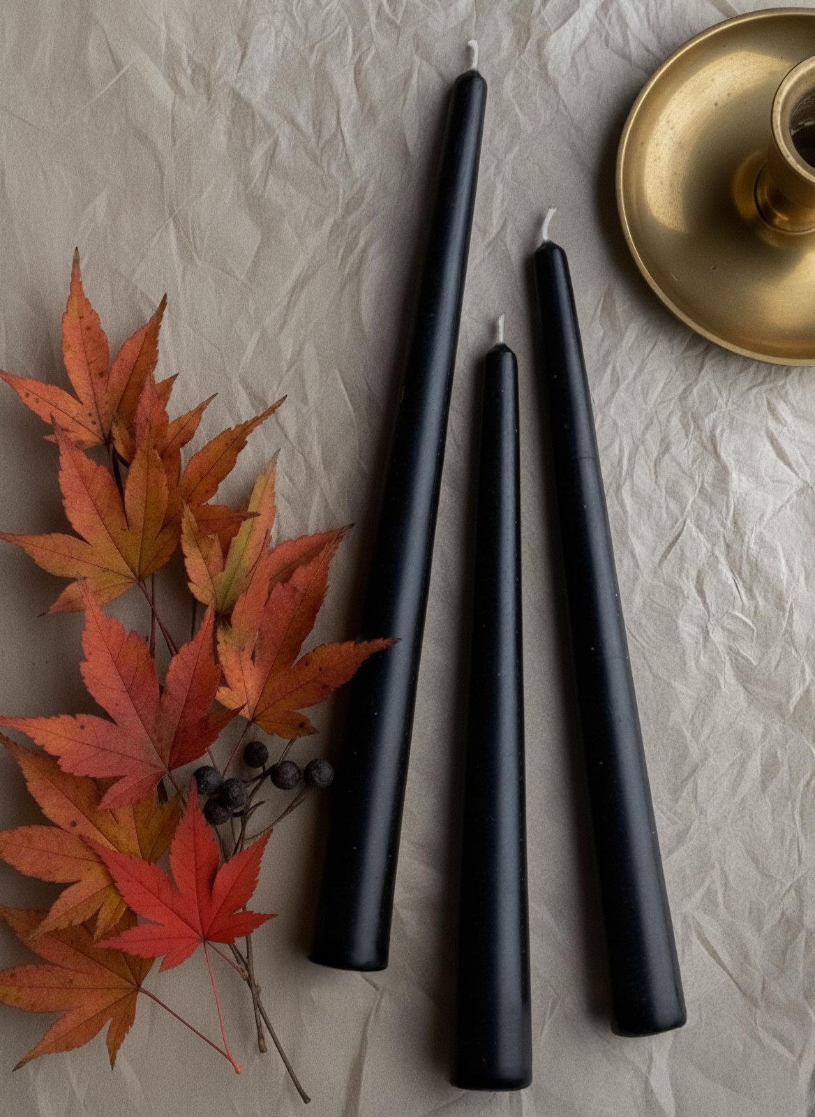 6 Pack 10 In Classic Taper Candles Black Long Burning Unscented Candlesticks