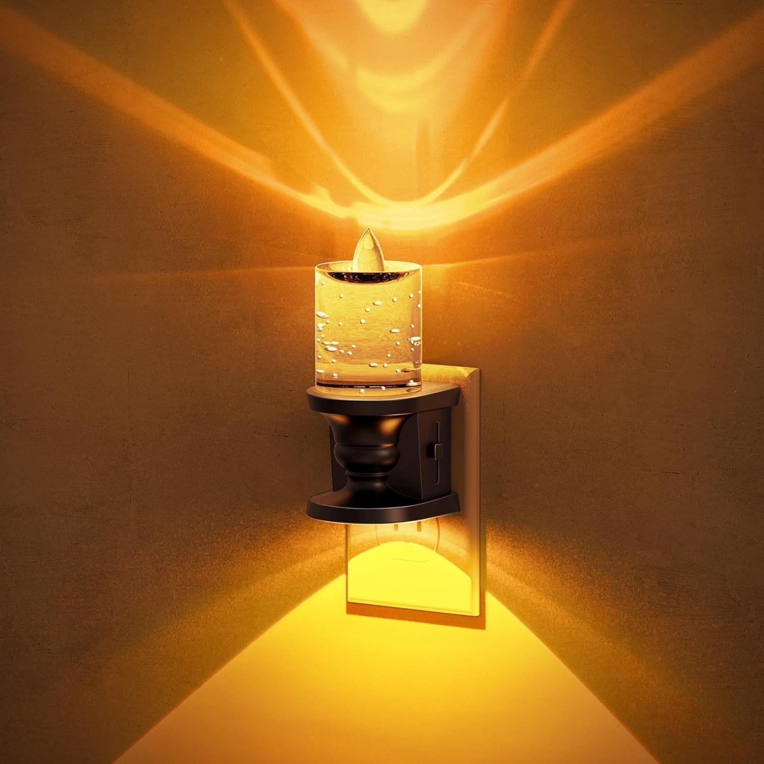 Flameless Candle Night Light Dimmable Nightlight Plug in Wall LED Candle Ligh…