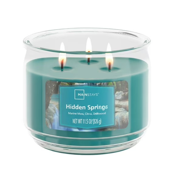 2 Pack 3-Wick Scented Glass Jar Candle, 11.5 oz Each Free Shipping in 2 Days..