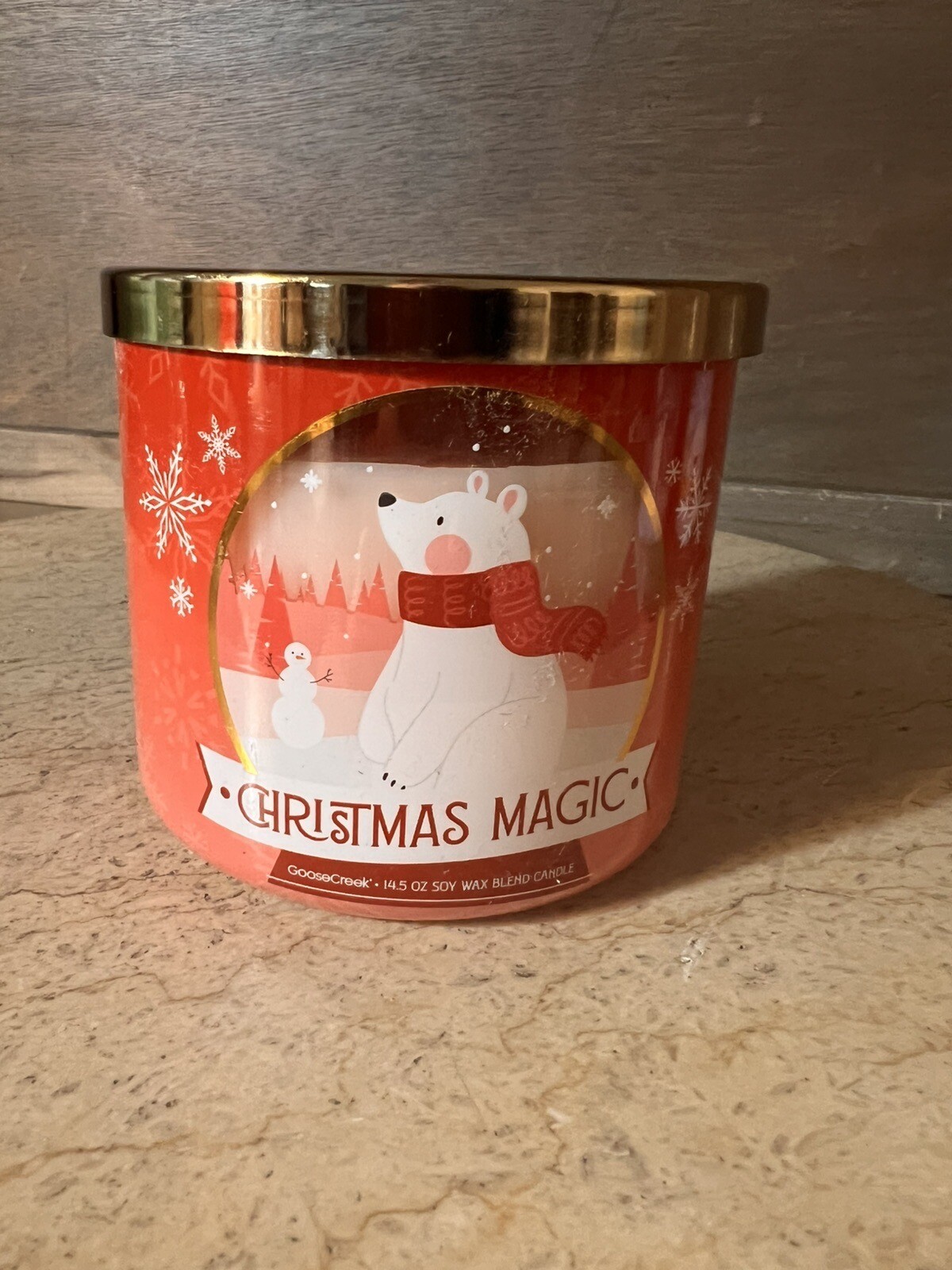 Goose Creek Christmas Magic 3-Wick Candle 14.5 ounce Brand New Size Large