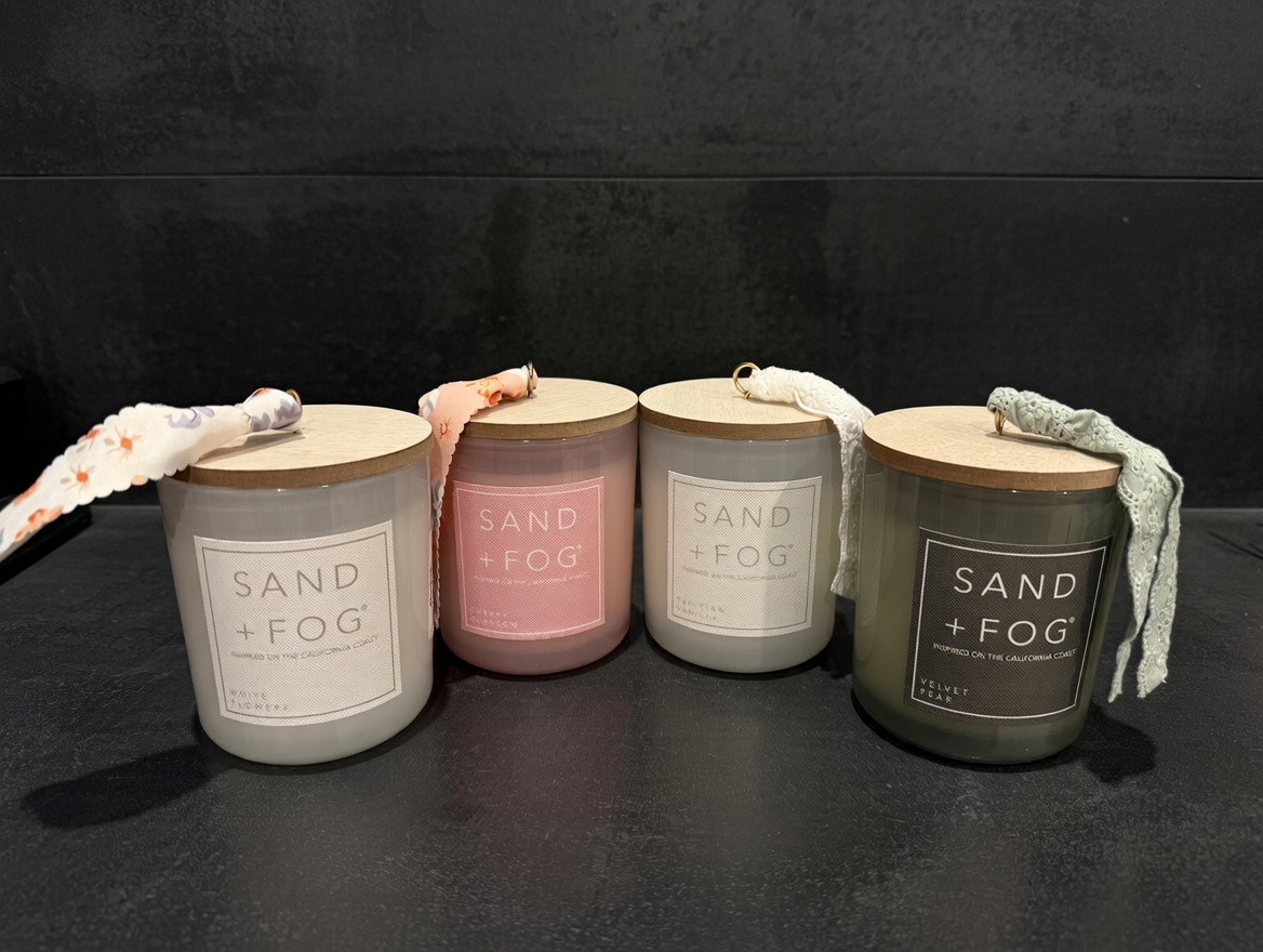SAND + FOG Candle Collection – Luxury Scented, Unique Jars Lot NEW – CHOOSE