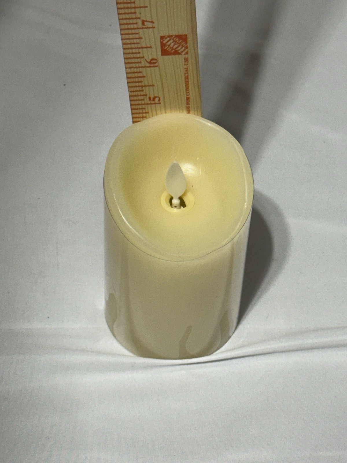Luminara LU5401 5” Flameless Unscented Wax Candle Moving Wick Pillar, New