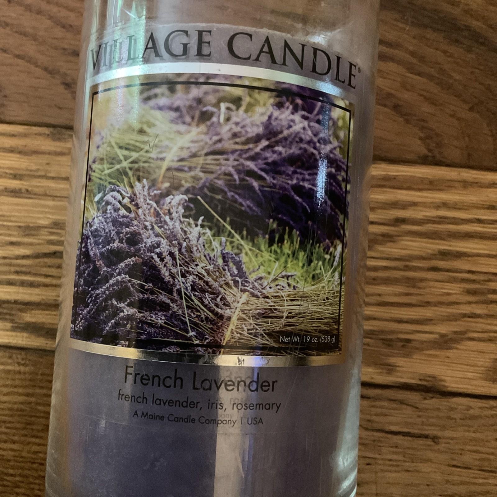 Yankee Candle French Lavender 2 Wick Burned 1 Time Jar 24 OZ 23036 Bathroom