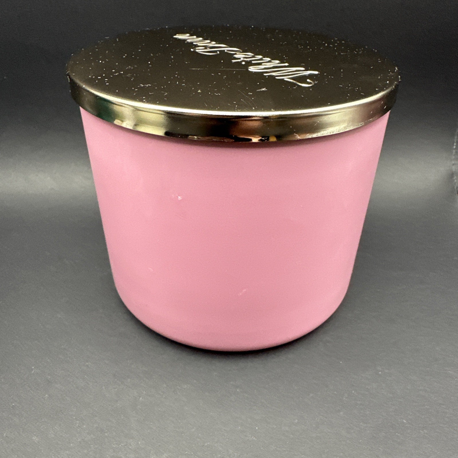 White Barn Rose Water & Ivy Scented Candle Pink Jar 3-Wick Round 14.5oz 1416