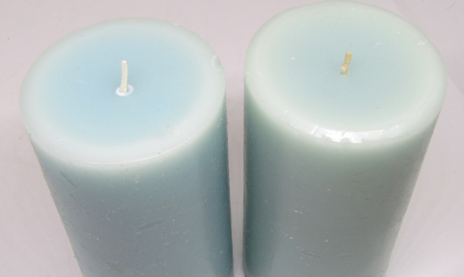 Chesapeake Bay 6″X 3″ Blue Pillar Candle, Set of 2. No Packaging.